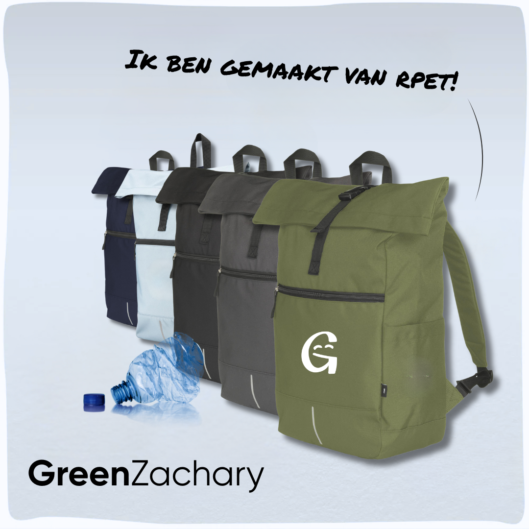 GreenZachary | Duurzame rugzak gemaakt van gerecycled plastic