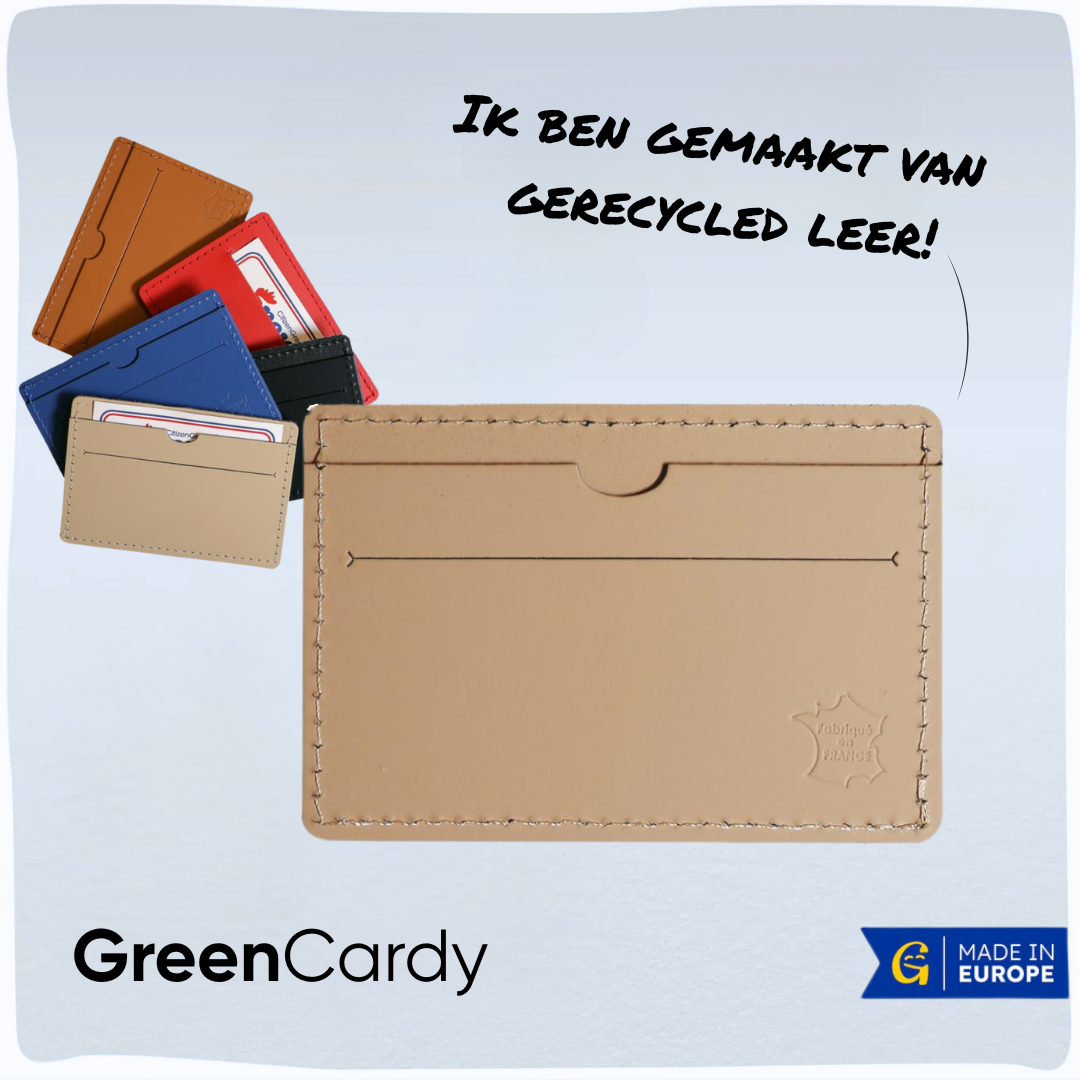 GreenCardy | Duurzame pasjeshouder gemaakt van gerecycled leer