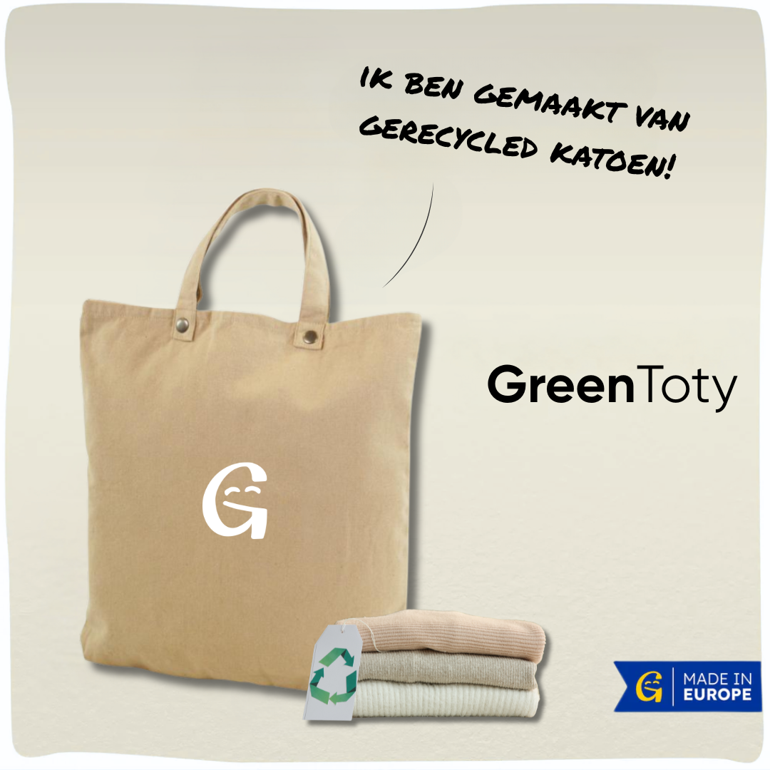 GreenToty | Duurzame totebag rugzak van gerecycled katoen
