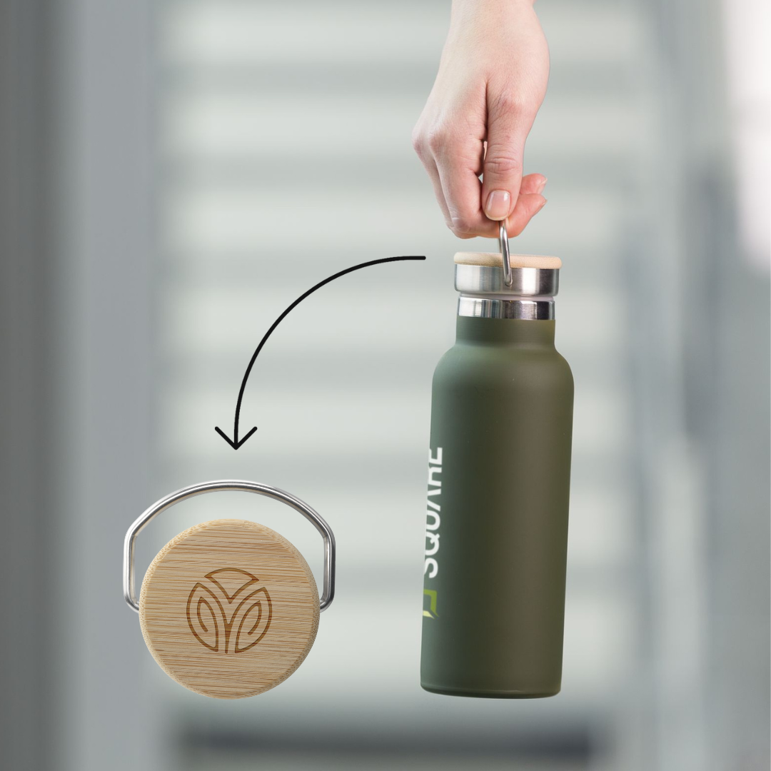 GreenQuincy | Duurzame drink-/thermosfles gemaakt van gerecycled RVS