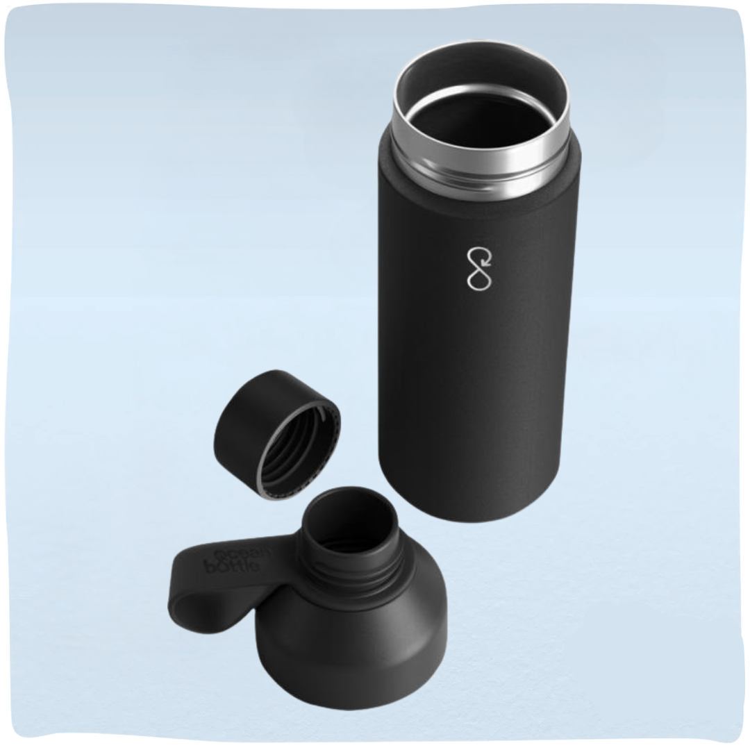 GreenOlly | Duurzame water-/thermosfles gemaakt van gerecycled plastic & RVS