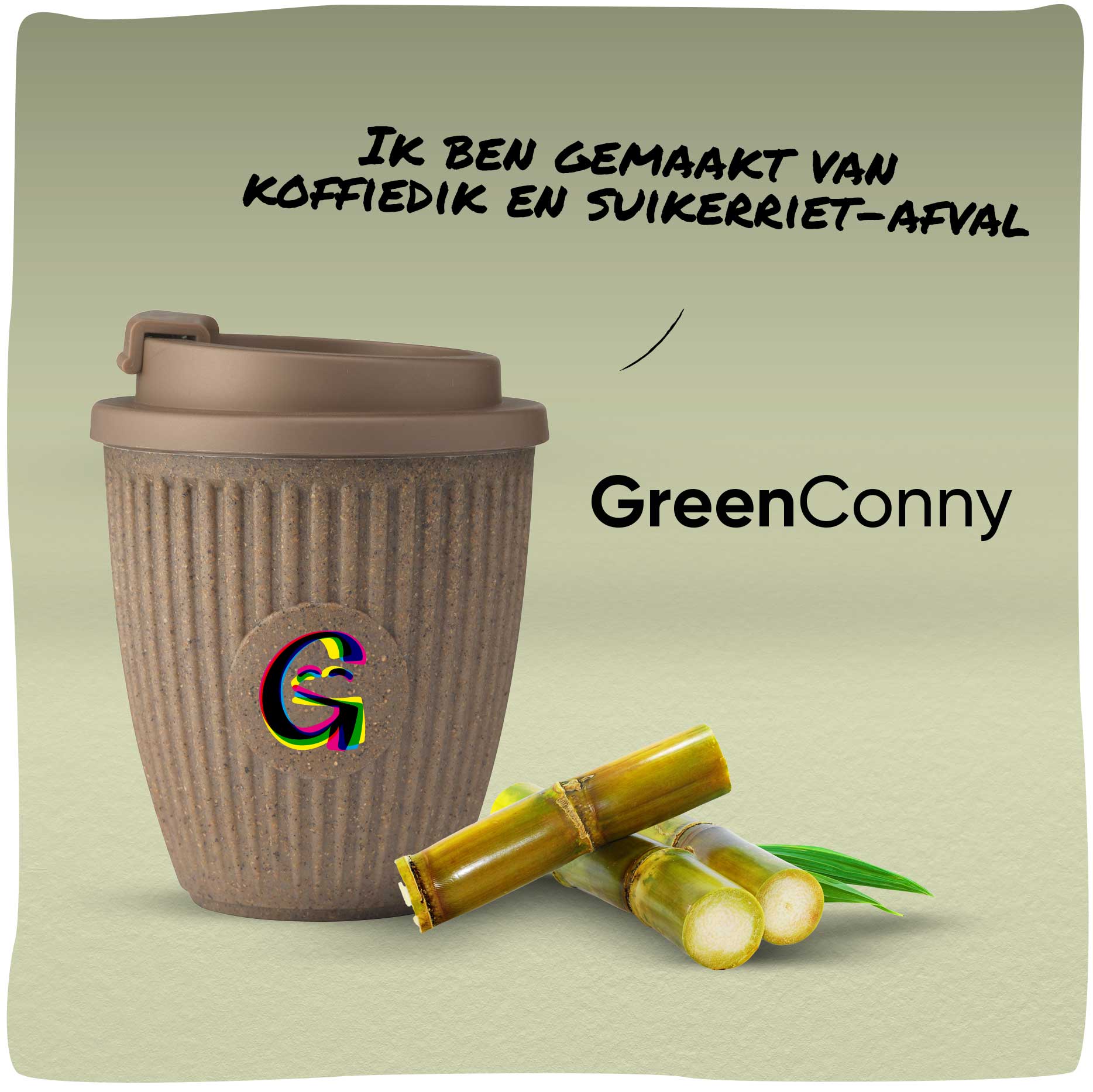 GreenConny | Duurzame koffiebeker van koffieafval
