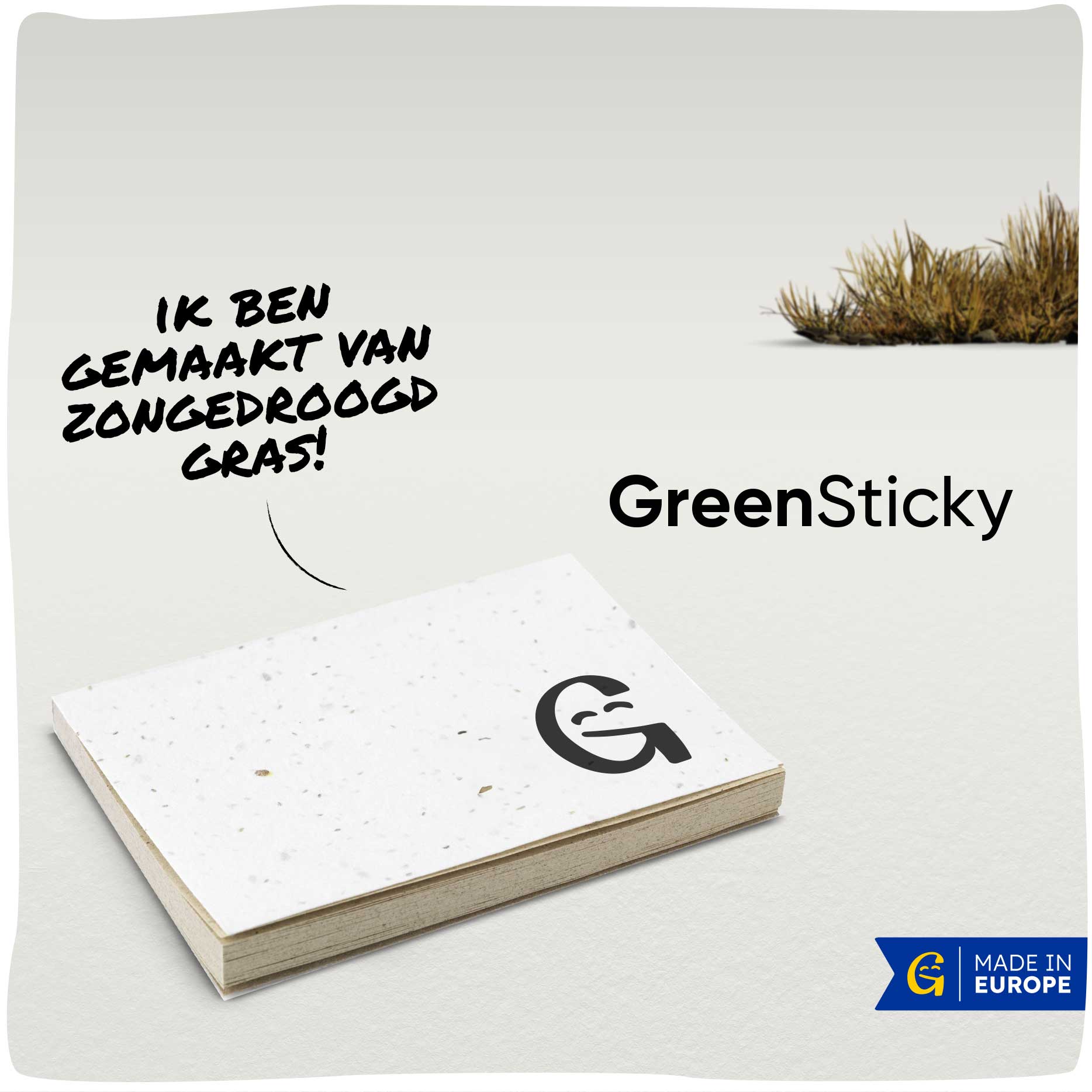 GreenSticky | Duurzame sticky notes van graspapier