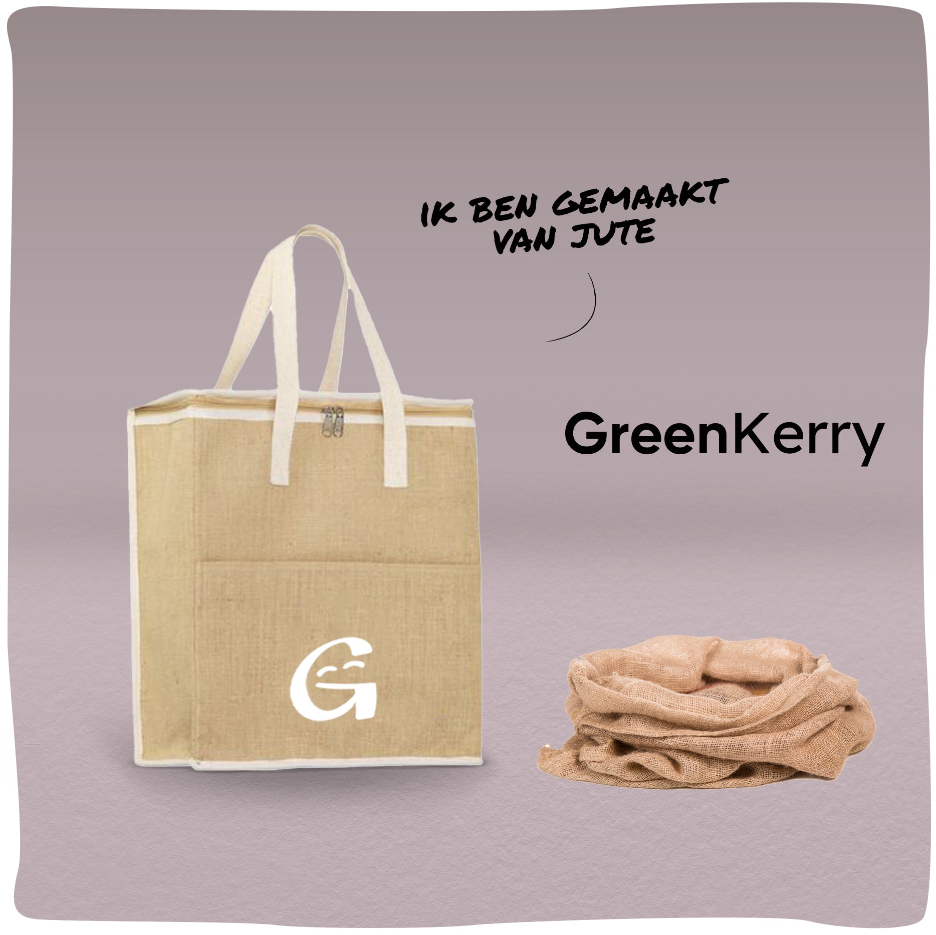 GreenKerry | Duurzame koeltas gemaakt van Jute