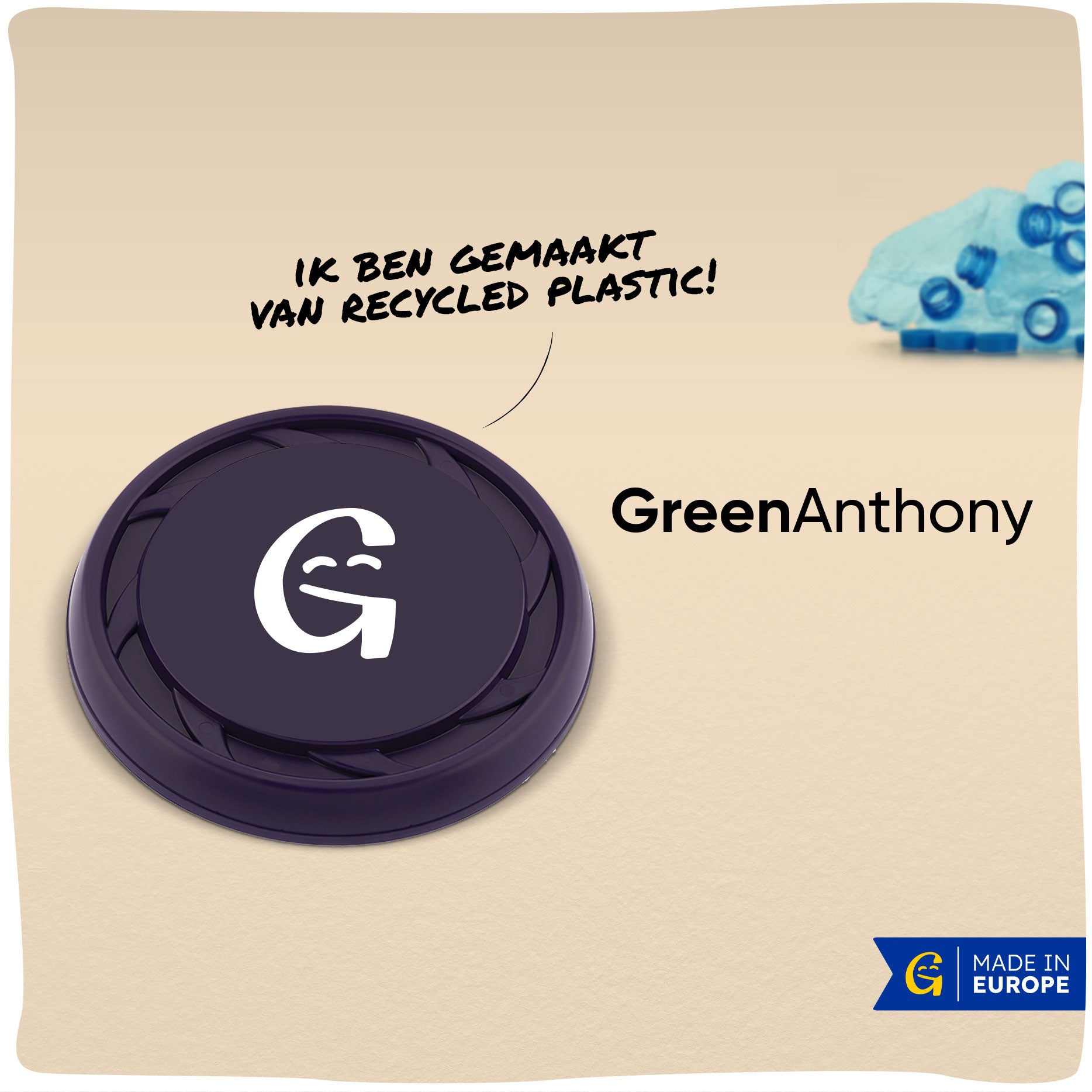 GreenAnthony | Duurzame frisbee gemaakt van gerecycled plastic