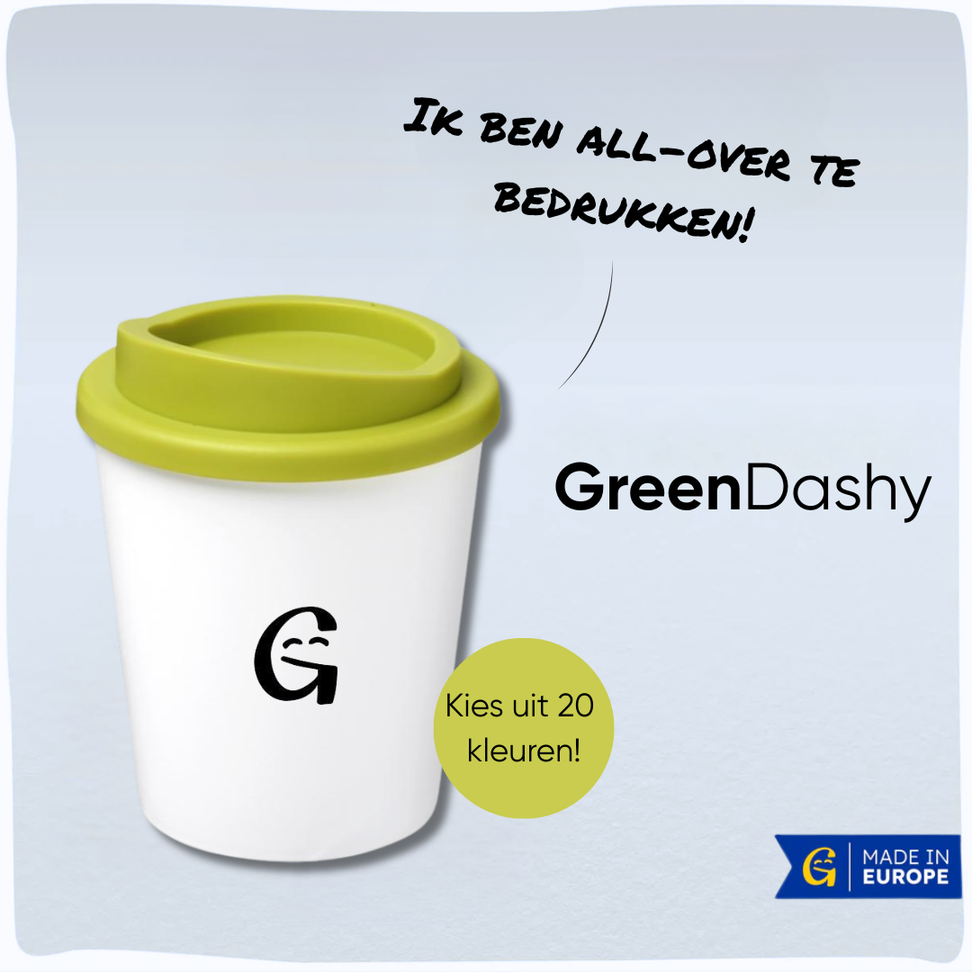GreenDashy | Duurzame koffiebeker met all-over bedrukking