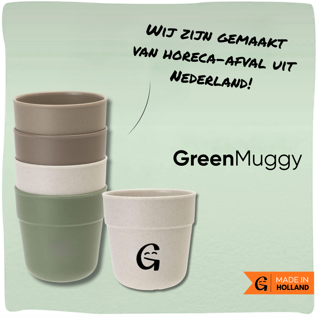 GreenMuggy | Duurzame koffiebeker gemaakt van horeca-afval