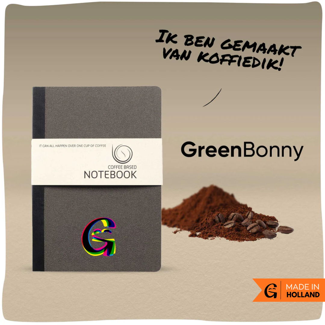 GreenBonny | Duurzaam notitieboek van koffiedik