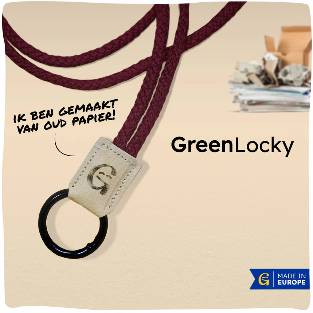 GreenLocky | Duurzaam keycord gemaakt van oud papier