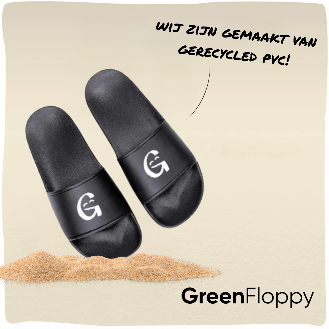 GreenFloppy | Duurzame badslippers van gerecycled PVC