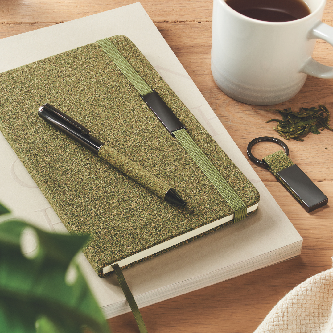 GreenGaby | Duurzaam onboarding pakket met notitieboek, pen en sleutelhanger