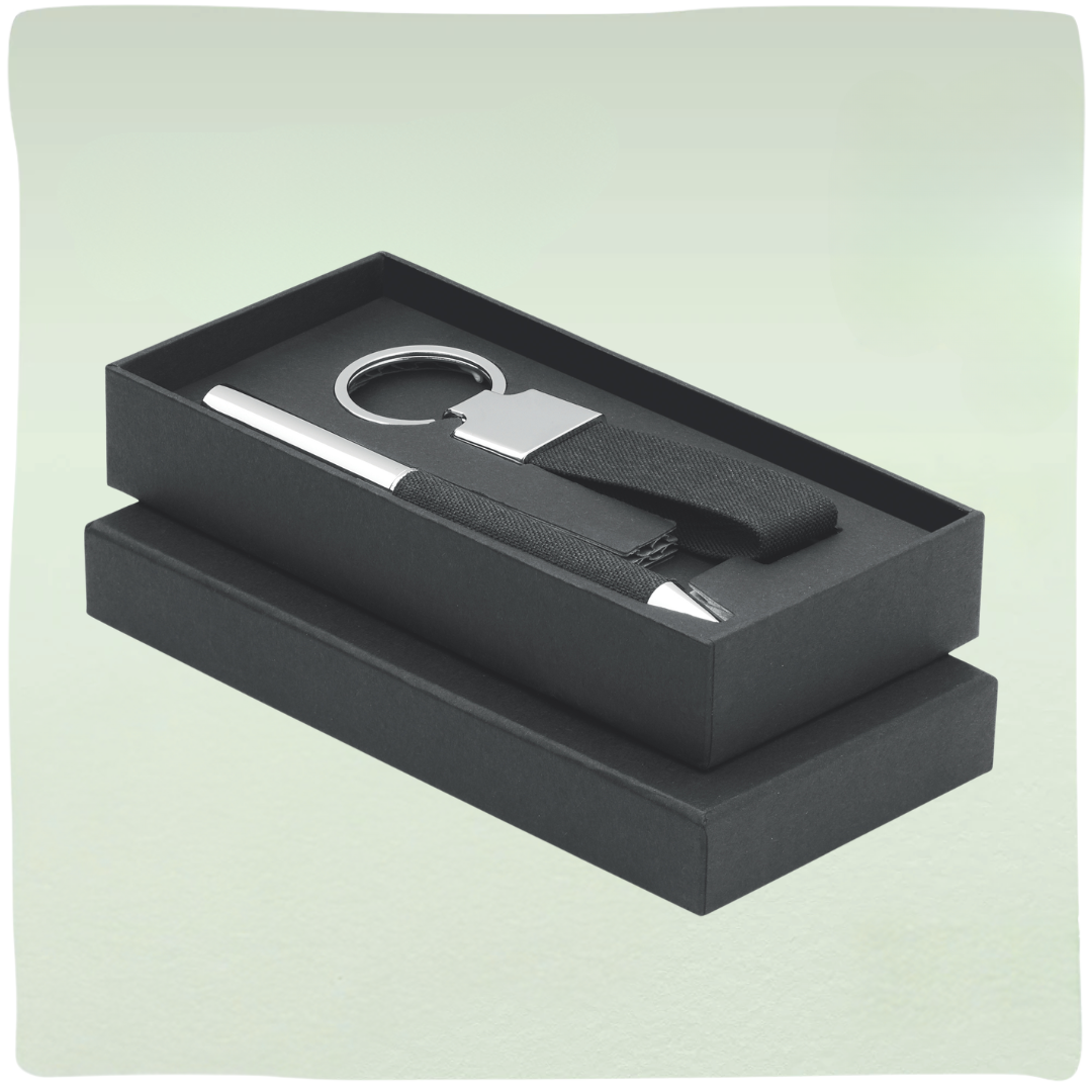 GreenCasey | Duurzaam onboarding pakket met pen en sleutelhanger