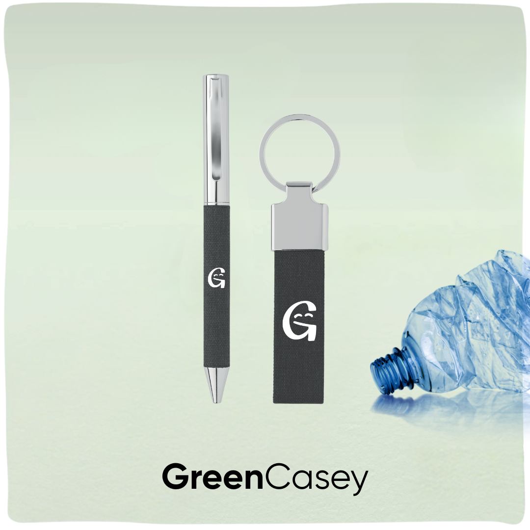 GreenCasey | Duurzaam onboarding pakket met pen en sleutelhanger