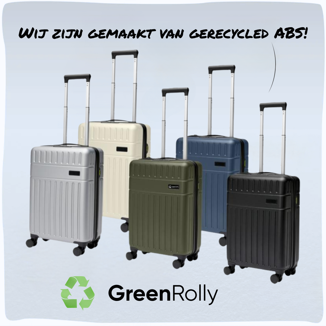 GreenRolly | Duurzame cabinekoffer gemaakt van gerecycled ABS