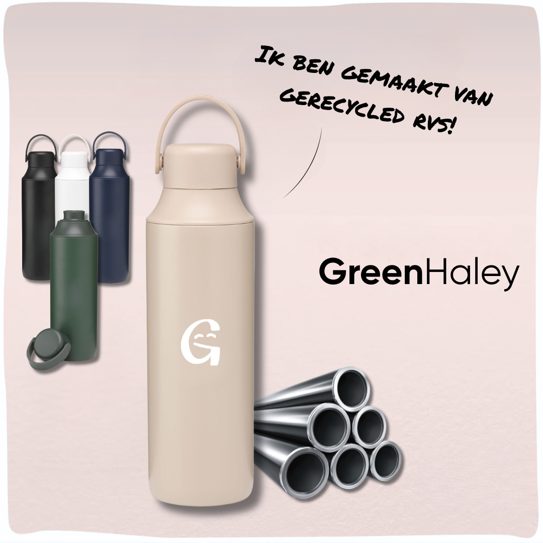 GreenHaley | Duurzame thermosfles gemaakt van gerecycled RVS