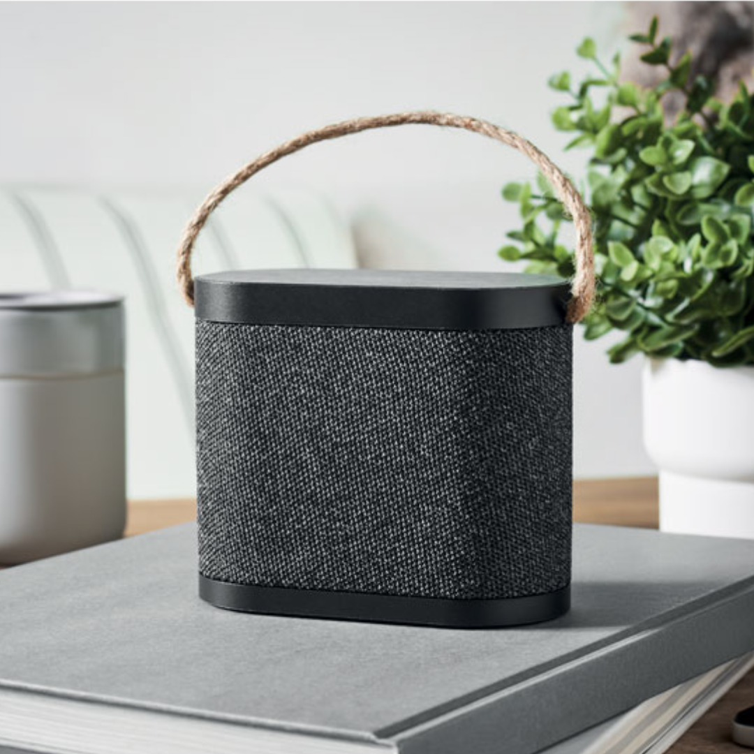 GreenJazzy | Eco speaker & draadloze oplader van rPET en bamboe