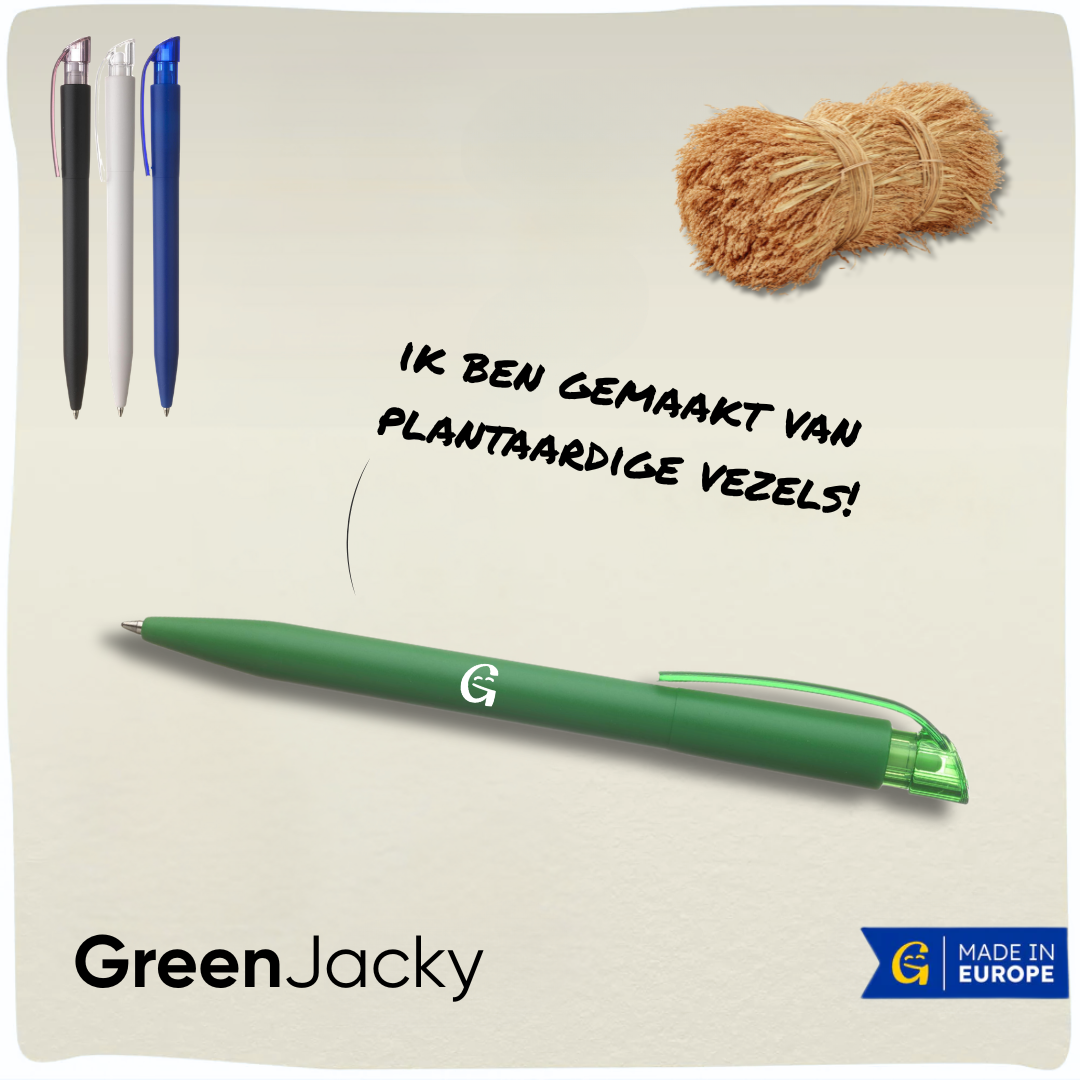 GreenJacky | Duurzame Stilolinea® pen gemaakt van plantaardige vezels