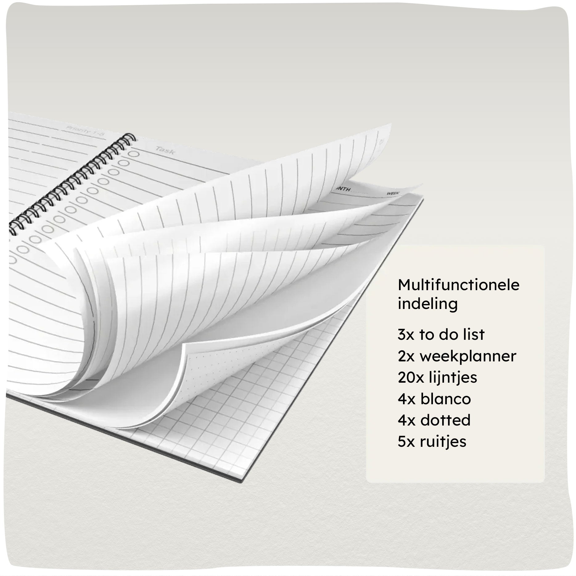 GreenRocky | Duurzaam uitwisbaar notitieboek gemaakt van steenpapier