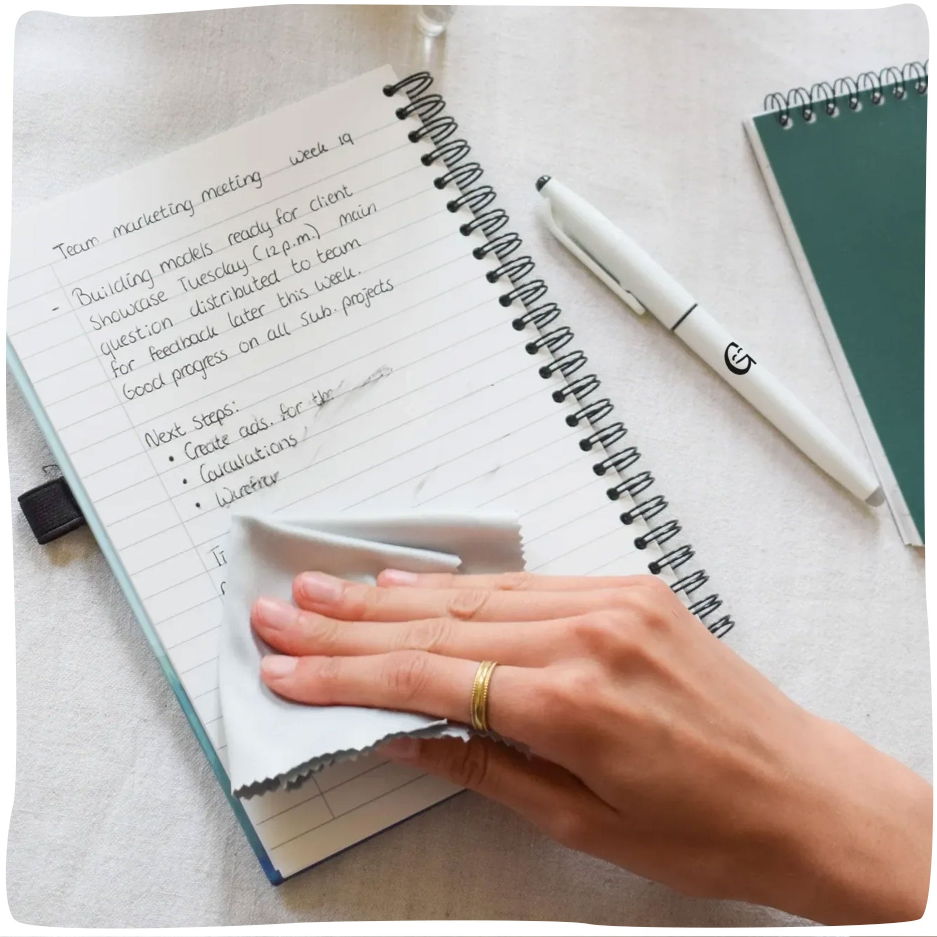 GreenRocky | Duurzaam uitwisbaar notitieboek gemaakt van steenpapier