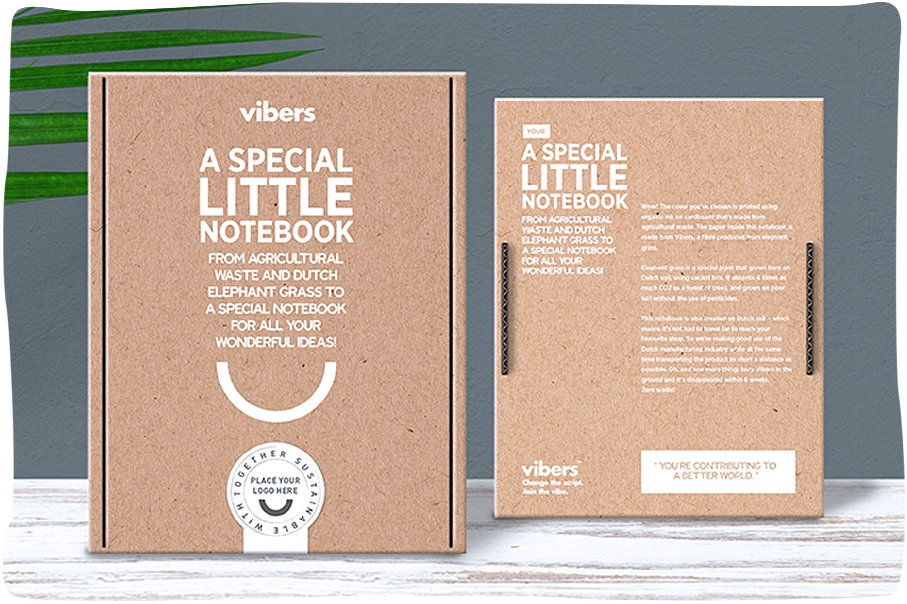 GreenElly | Duurzaam notitieboek gemaakt van olifantsgras - GreenBetty