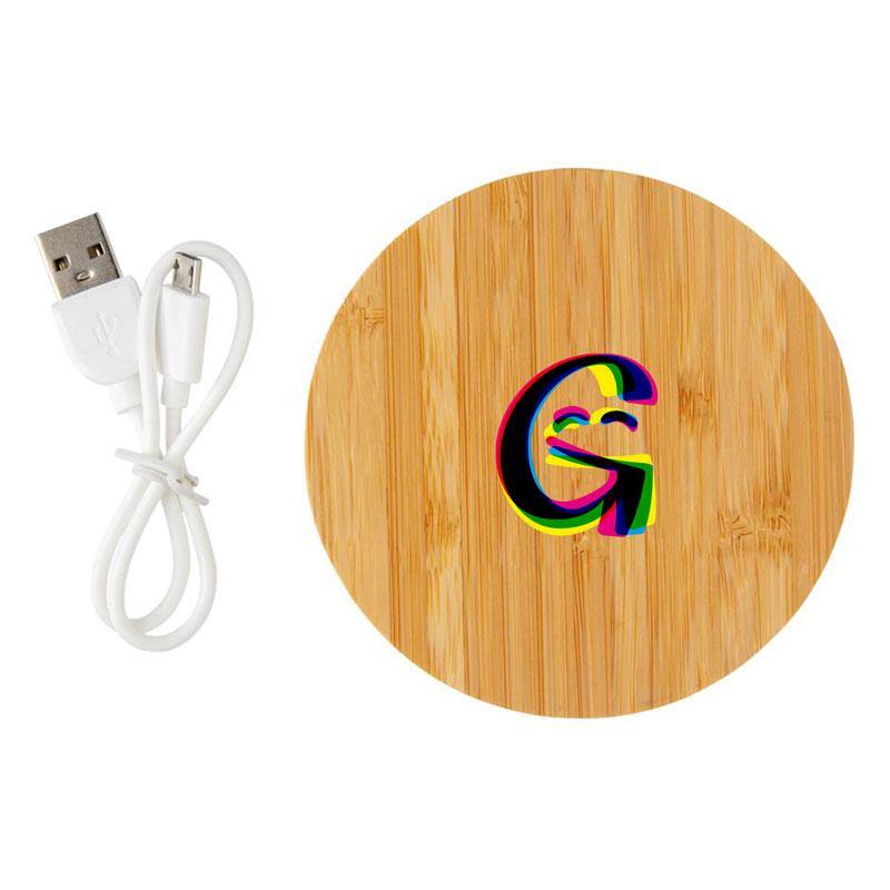 GreenCharly | Draadloze oplader gemaakt van duurzaam bamboe - GreenBetty