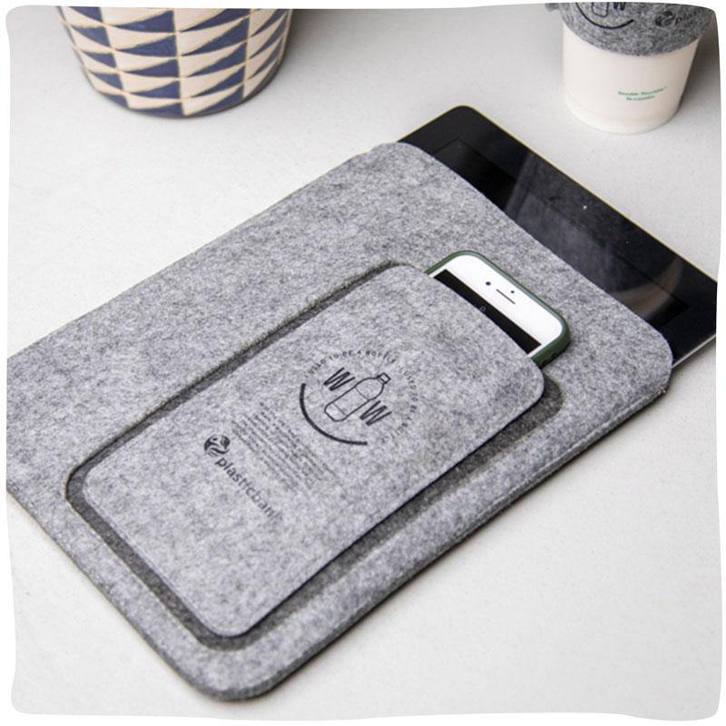 GreenLucy | Duurzame vilten tablet sleeve gemaakt van rPET - GreenBetty