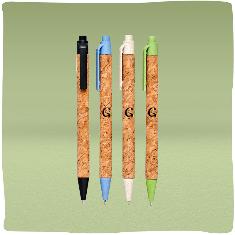 GreenTimothy | Duurzame pen gemaakt van kurk en tarwestro