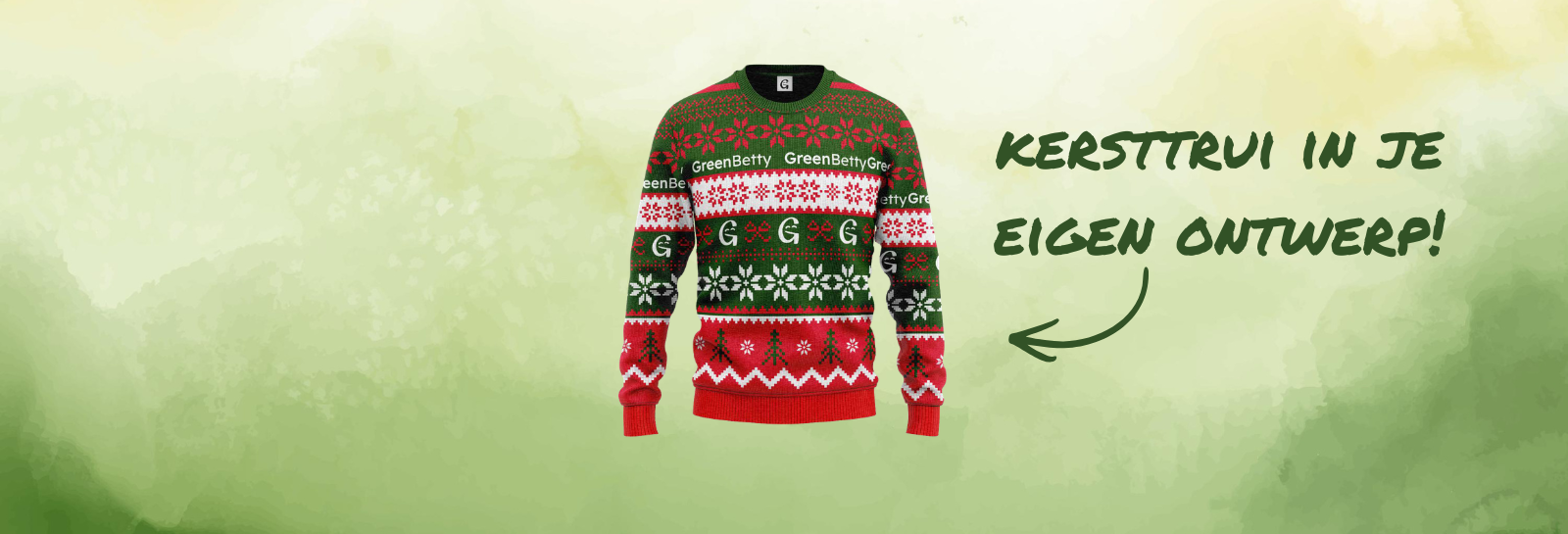 Ontwerp je eigen kersttrui (duurzaam) - eigen logo / design