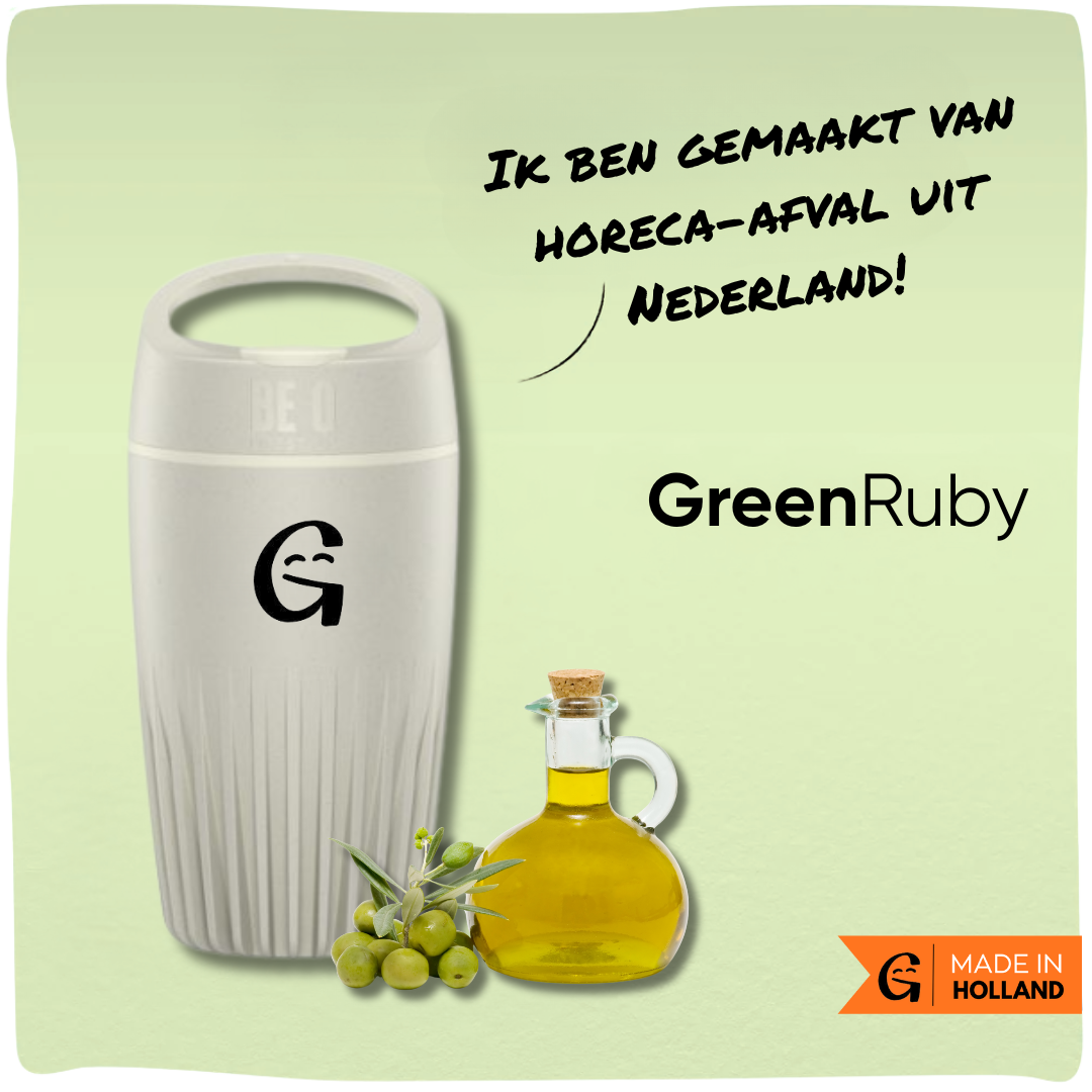 GreenRuby | Duurzame koffiebeker gemaakt van horeca-afval