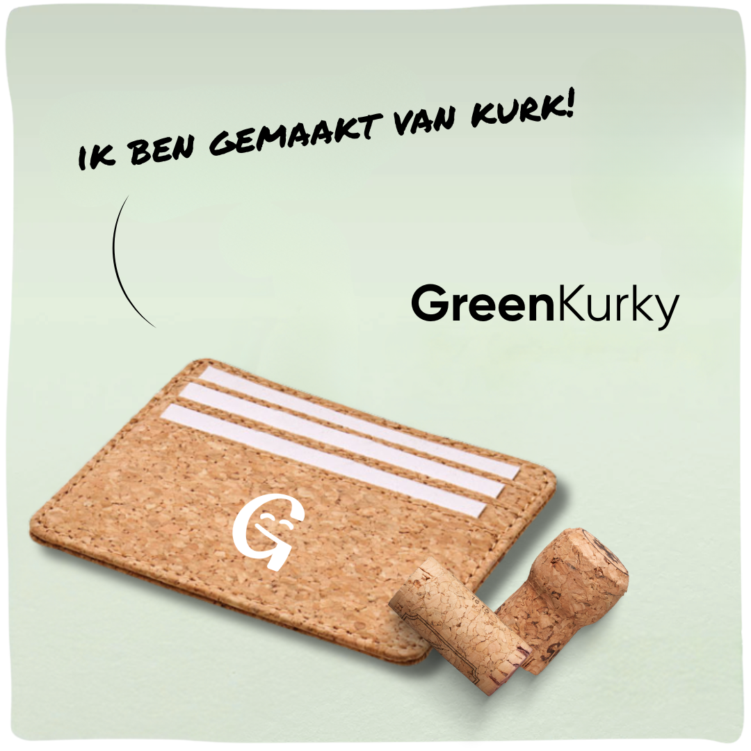 GreenKurky | Duurzame pasjeshouder gemaakt van kurk
