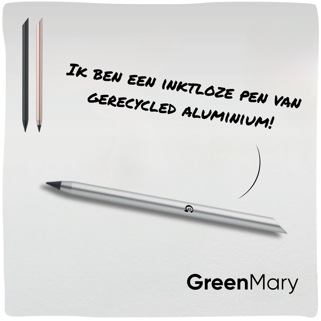 GreenMary | Duurzame inktloze pen gemaakt van gerecycled aluminium
