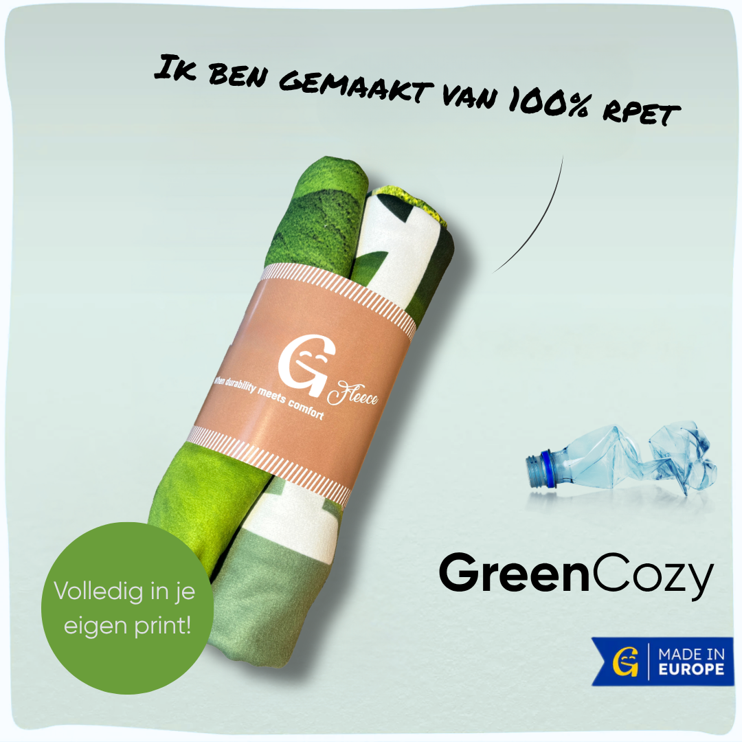 GreenCozy | Duurzame custom fleecedeken van 100% rPET