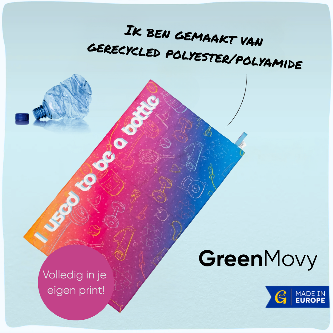 GreenMovy | Duurzame sporthanddoek van gerecycled polyester/polyamide