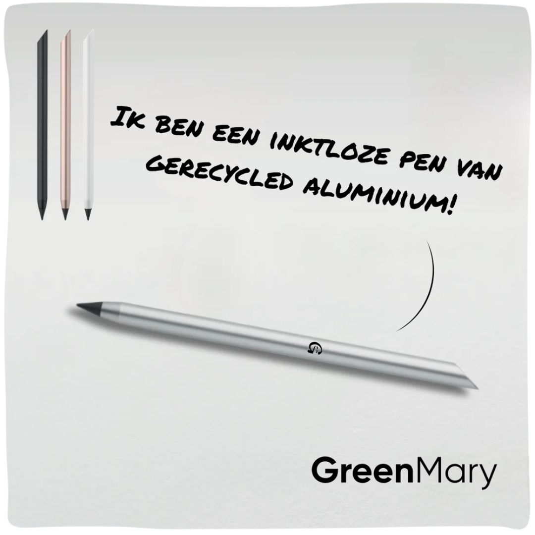 GreenMary | Duurzame inktloze pen gemaakt van gerecycled aluminium