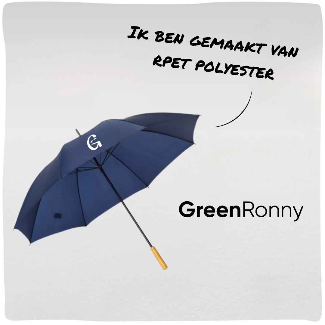 GreenRonny | Duurzame paraplu gemaakt van rPET