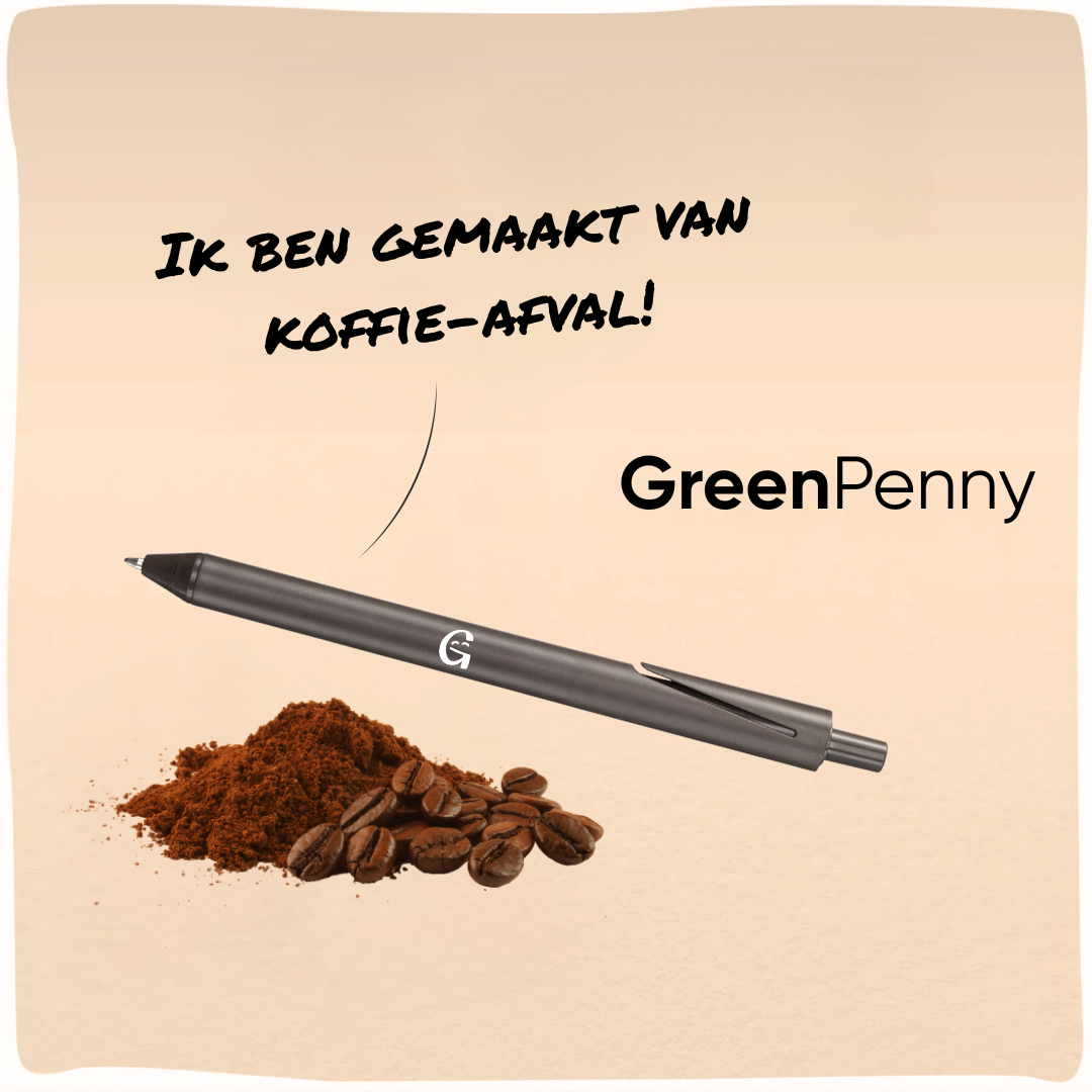 GreenPenny | Duurzame pen gemaakt van koffiedik