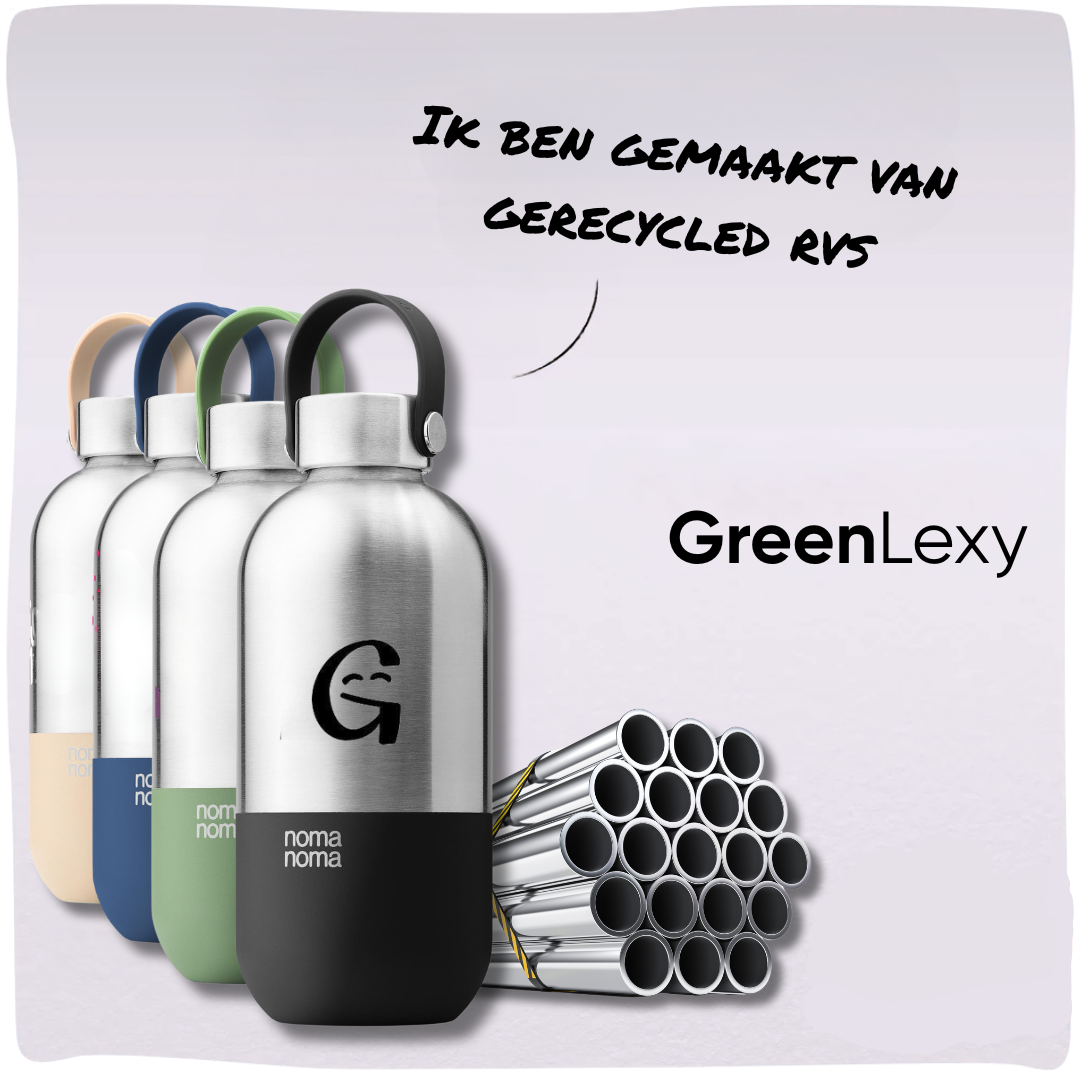 GreenLexy | Duurzame thermosfles gemaakt van gerecycled RVS