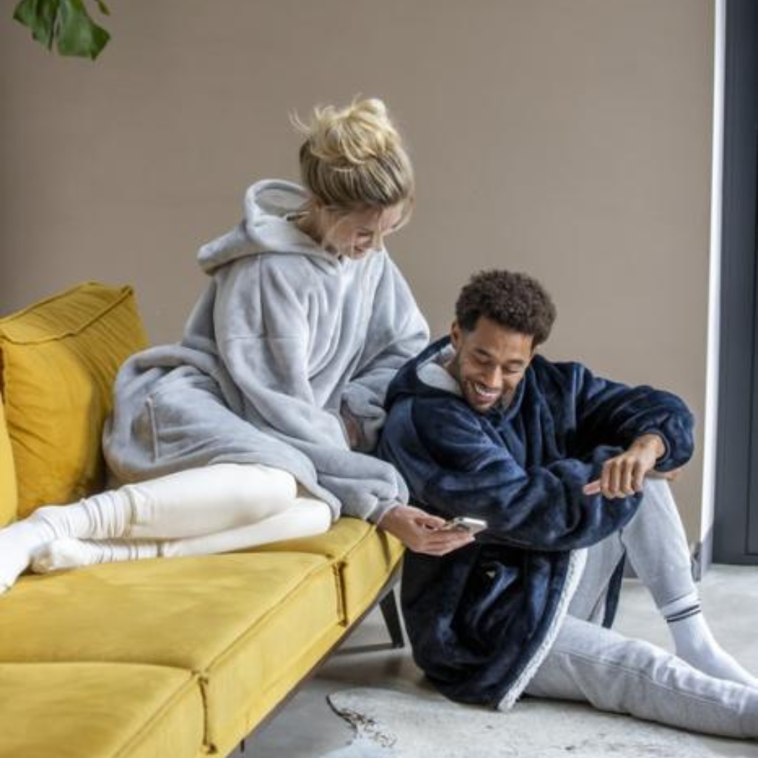 GreenDreamy | Duurzame hoodie-deken van 100% GRS-gecertificeerd polyester