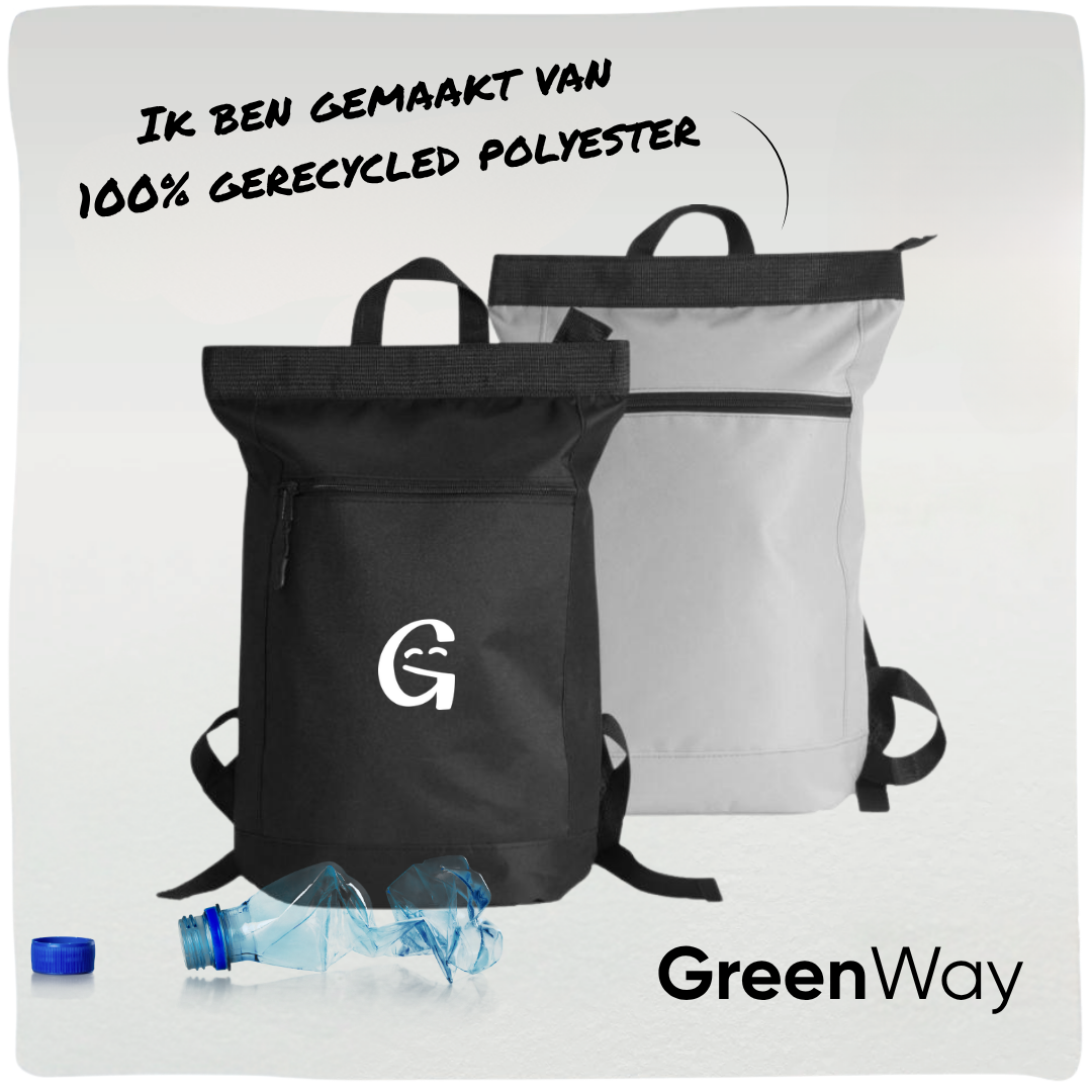 GreenWay | Duurzame rugzak van 100% gerecycled polyester