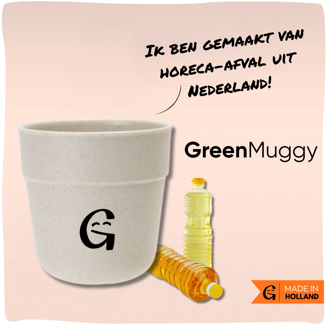 GreenMuggy | Duurzame koffiebeker gemaakt van horeca-afval