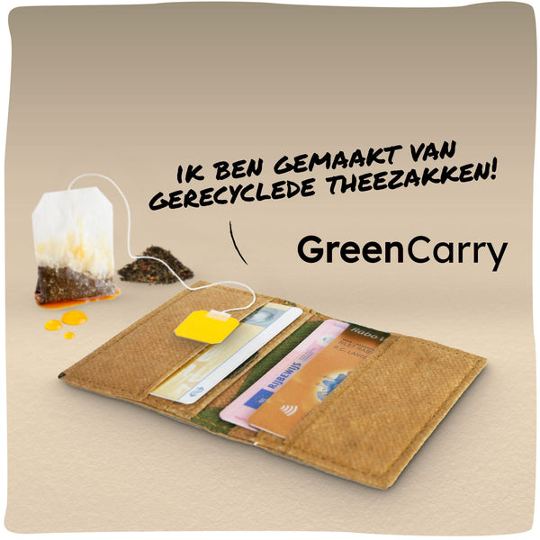 GreenCarry | Duurzame kaarthouder gemaakt van gerecyclede theezakken - GreenBetty