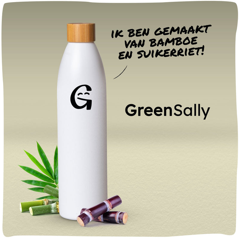 GreenSally | Duurzame waterfles gemaakt van suikerriet en bamboe - GreenBetty