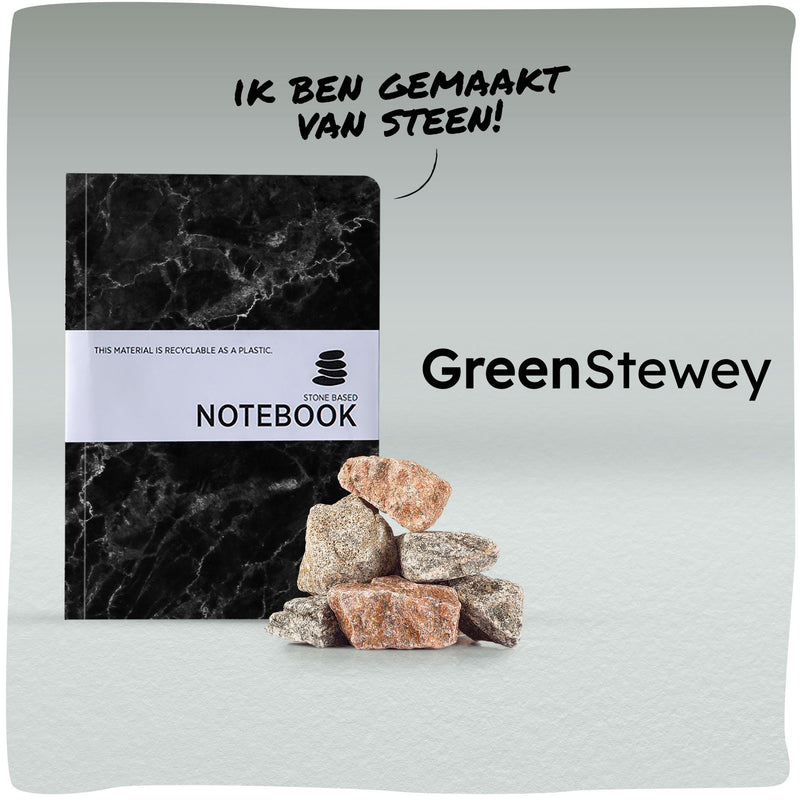 GreenStewey | Duurzaam notitieboek gemaakt van steenafval - GreenBetty