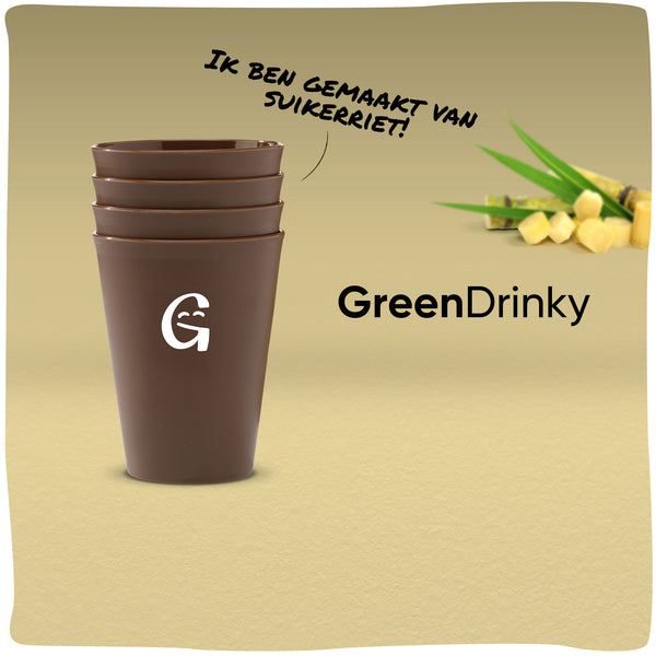 GreenDrinky | Duurzame koffiebeker gemaakt van suikerriet