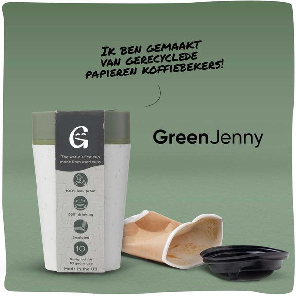 GreenJenny | Duurzame koffiebeker van gerecyclede koffiebekers