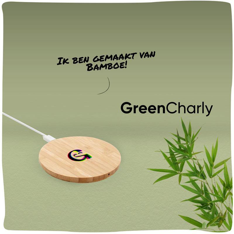 GreenCharly | Draadloze oplader gemaakt van duurzaam bamboe