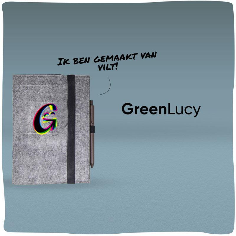 GreenLucy | Duurzame vilten tablet sleeve gemaakt van rPET