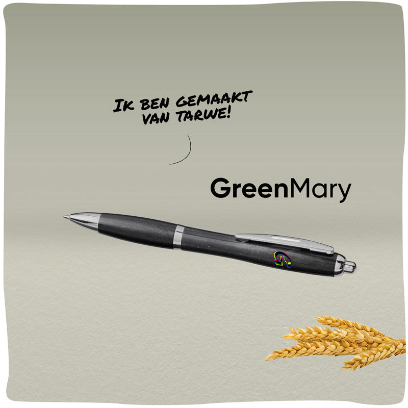 GreenMary | Duurzame balpen gemaakt van tarwestro