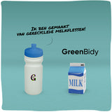 GreenBidy | Duurzame bidon gemaakt van gerecyclede plastic melkflessen