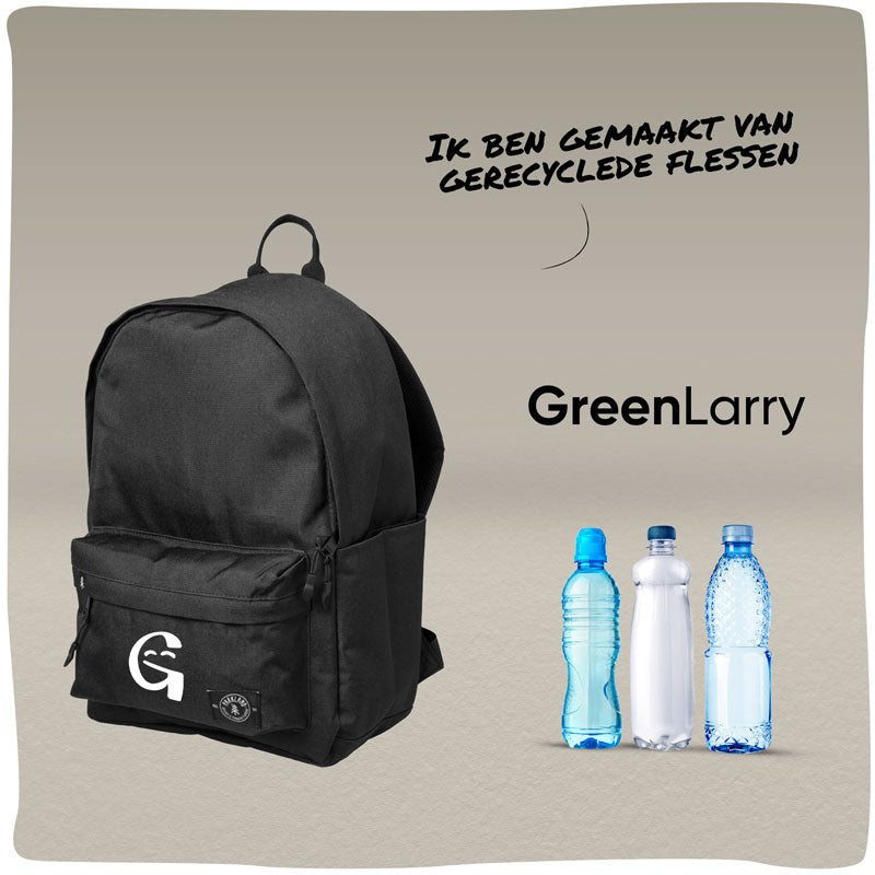 GreenLarry | Duurzame rugzak gemaakt van gerecyclede waterflessen